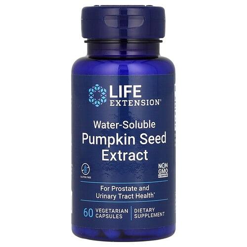Life Extension Water Soluble Pumpkin Seed Extract 60 Vegetarian Capsules 262 Mg Per Capsule