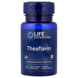 Life Extension Theaflavin Standardized Black Tea Extract 30 Vegetarian Capsules 400 Mg Per Capsule