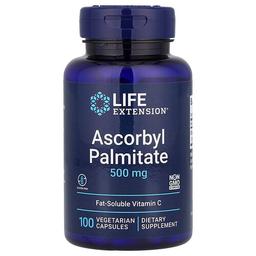 Life Extension Ascorbyl Palmitate 500 Mg 100 Vegetarian Capsules