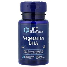 Life Extension Vegetarian Dha 30 Vegetarian Softgels 200 Mg Per Softgel