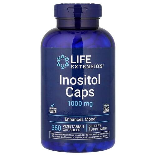 Life Extension Inositol Caps 1 000 Mg 360 Vegetarian Capsules