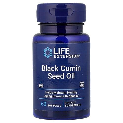 Life Extension Black Cumin Seed Oil 60 Softgels 500 Mg Per Softgel