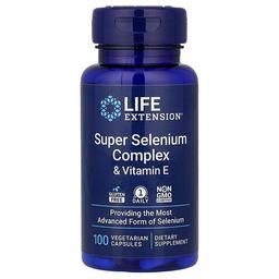 Life Extension Super Selenium Complex Vitamin E 100 Vegetarian Capsules