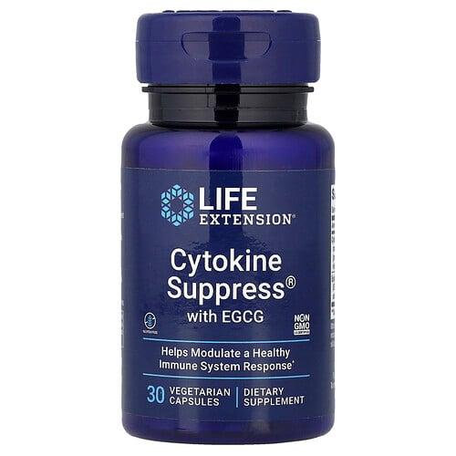 Life Extension Cytokine Suppress With Egcg 30 Vegetarian Capsules