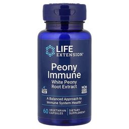 Life Extension Peony Immune 60 Vegetarian Capsules 600 Mg Per Capsule