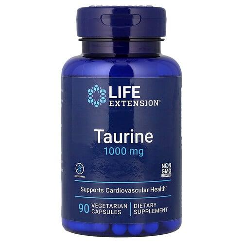 Life Extension Taurine 1 000 Mg 90 Vegetarian Capsules