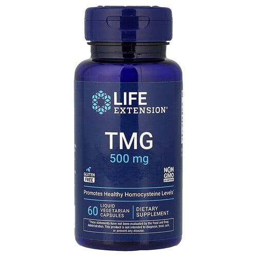 Life Extension Tmg 500 Mg 60 Liquid Vegetarian Capsules