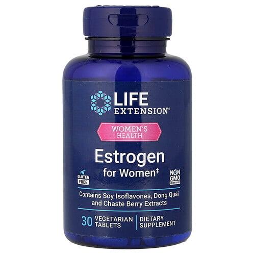 Life Extension Women S Health Estrogen For Women 30 Vegetarian Tablets