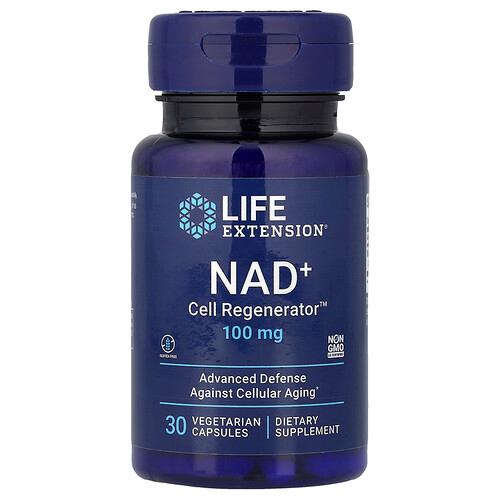 Life Extension Nad Cell Regenerator 100 Mg 30 Vegetarian Capsules