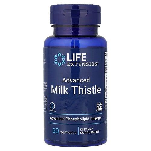 Life Extension Advanced Milk Thistle 60 Softgels product image