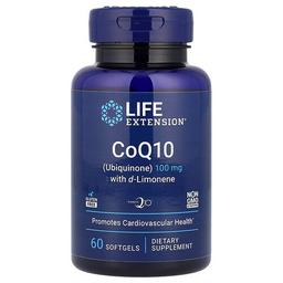 Life Extension Coq10 Ubiquinone With D Limonene 100 Mg 60 Softgels