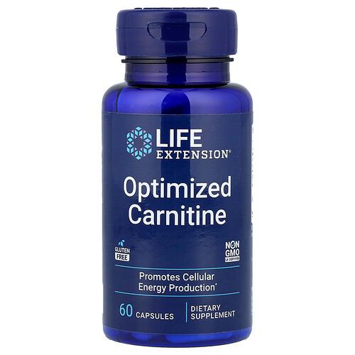 Life Extension Optimized Carnitine 60 Capsules