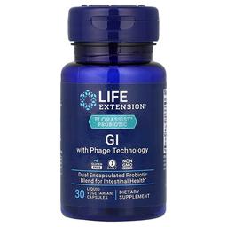 Life Extension Florassist Probiotic Gi With Phage Technology 30 Liquid Vegetarian Capsules