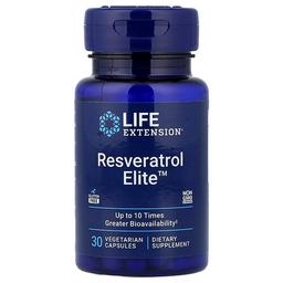 Life Extension Resveratrol Elite 30 Vegetarian Capsules