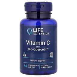 Life Extension Vitamin C And Bio Quercetin 60 Vegetarian Tablets