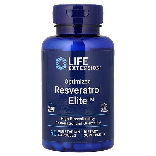 Life Extension Optimized Resveratrol Elite 60 Vegetarian Capsules