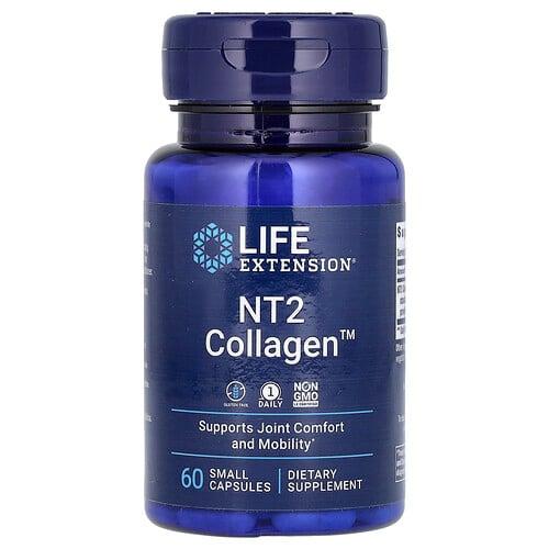 Life Extension Nt2 Collagen 60 Small Capsules 40 Mg Per Capsule