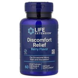 Life Extension Discomfort Relief Berry 60 Vegetarian Chewable Tablets 600 Mg Per Tablet