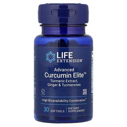 Life Extension Advanced Curcumin Elite Turmeric Extract Ginger Turmerones 30 Softgels