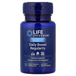 Life Extension Florassist Probiotic Daily Bowel Regularity 30 Vegetarian Capsules 57 5 Mg Per Capsule