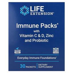 Life Extension Immune Packs With Vitamin C D Zinc And Probiotic 30 Packets