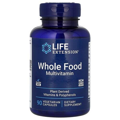 Life Extension Whole Food Multivitamin 90 Vegetarian Capsules