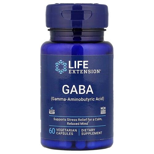 Life Extension Gaba 60 Vegetarian Capsules