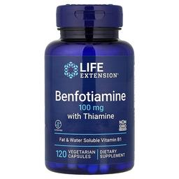 Life Extension Benfotiamine With Thiamine 100 Mg 120 Vegetarian Capsules