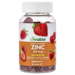 Lifeable Zinc Gummies Berry 60 Gummies 25 Mg Per Gummy