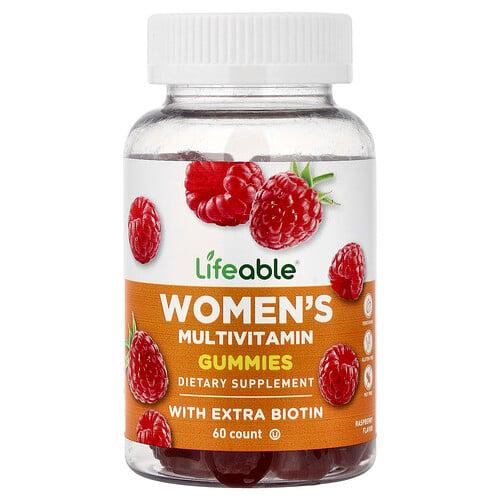 Lifeable Women S Multivitamin Gummies Raspberry 60 Gummies