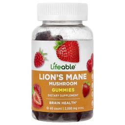 Lifeable Lion S Mane Mushroom Gummies Berry 60 Gummies 100 Mg Per Gummy