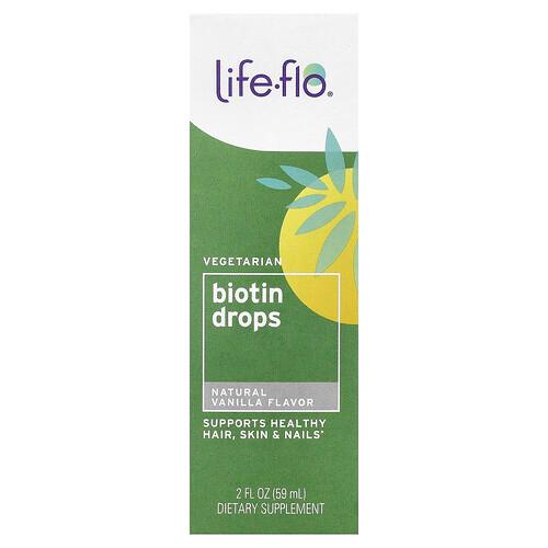Life Flo Biotin Drops Natural Vanilla 2 Fl Oz 59 Ml product image