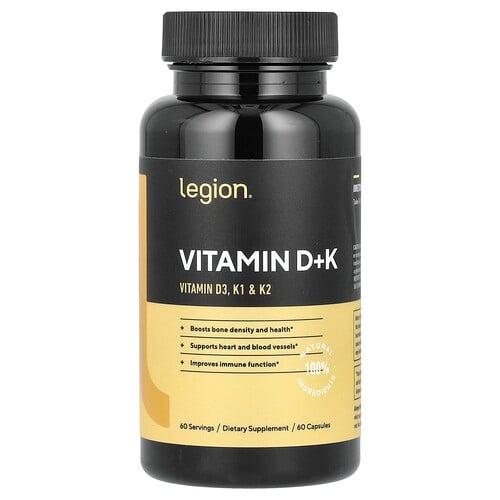 Legion Athletics Vitamin D K 60 Capsules