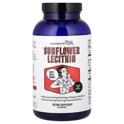 Legendairy Milk Sunflower Lecithin 200 Softgels