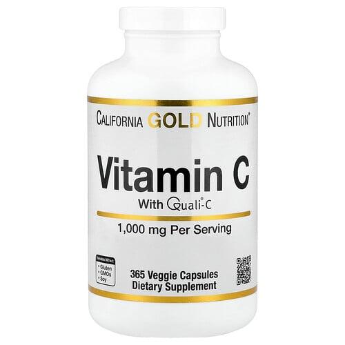California Gold Nutrition Vitamin C Quali C 1 000 Mg 365 Veggie Capsules