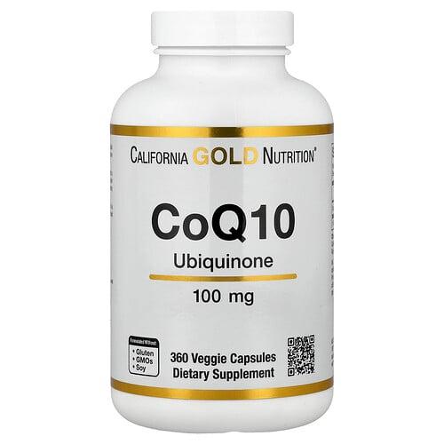 California Gold Nutrition Coq10 Usp Grade Ubiquinone 100 Mg 360 Veggie Capsules product image