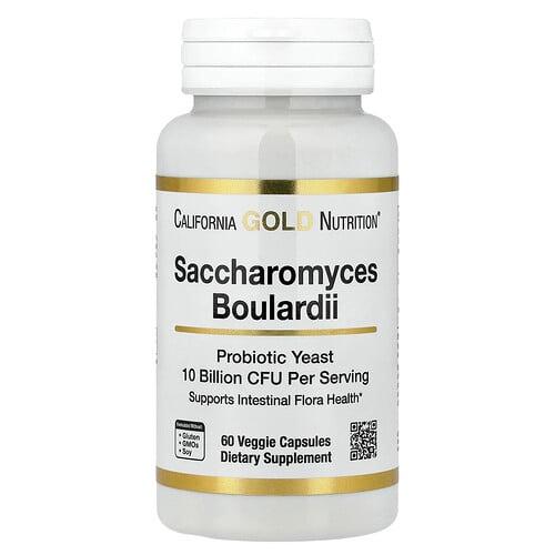 California Gold Nutrition Saccharomyces Boulardii 60 Veggie Capsules 5 Billion Cfu Per Capsule