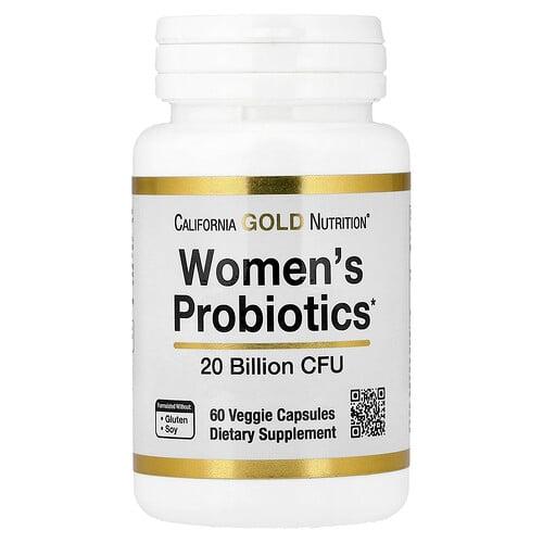California Gold Nutrition Women S Probiotics With Probiotic Bacteria Blend Bifidobacterium Lactis Lactobacillus Acidophilus And Lactobacillus Rhamnosus 20 Billion Cfu 60 Veggie Capsules