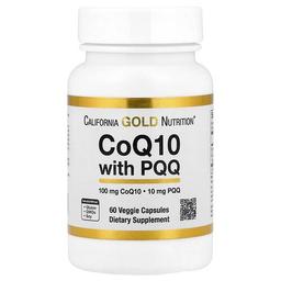 California Gold Nutrition Coq10 With Pqq 60 Veggie Capsules