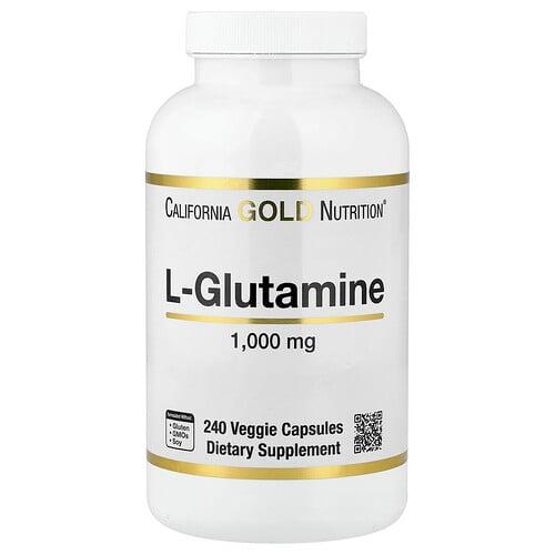 California Gold Nutrition L Glutamine 1 000 Mg 240 Veggie Capsules