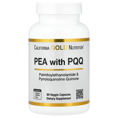 California Gold Nutrition Pea 300 Mg Pqq 10 Mg 90 Veggie Capsules