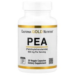 California Gold Nutrition Pea Palmitoylethanolamide 30 Veggie Capsules 300 Mg Per Capsule