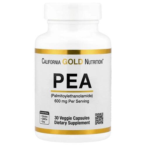 California Gold Nutrition Pea Palmitoylethanolamide 30 Veggie Capsules 300 Mg Per Capsule