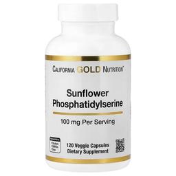 California Gold Nutrition Sunflower Phosphatidylserine 100 Mg 120 Veggie Capsules
