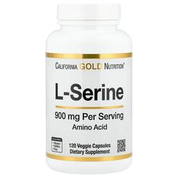 California Gold Nutrition L Serine 900 Mg 120 Veggie Capsules