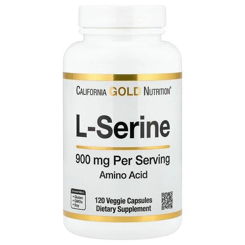 California Gold Nutrition L Serine 900 Mg 120 Veggie Capsules