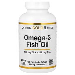 California Gold Nutrition Omega 3 Fish Oil 120 Fish Gelatin Softgels 1 250 Mg Per Softgel