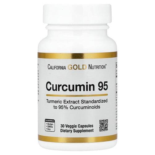 California Gold Nutrition Curcumin 95 30 Veggie Capsules 500 Mg Per Capsule