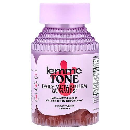 Lemme Tone Daily Metabolism Gummies Watermelon Apple 60 Gummies