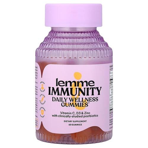 Lemme Immunity Daily Wellness Gummies Sweet Orange 60 Gummies